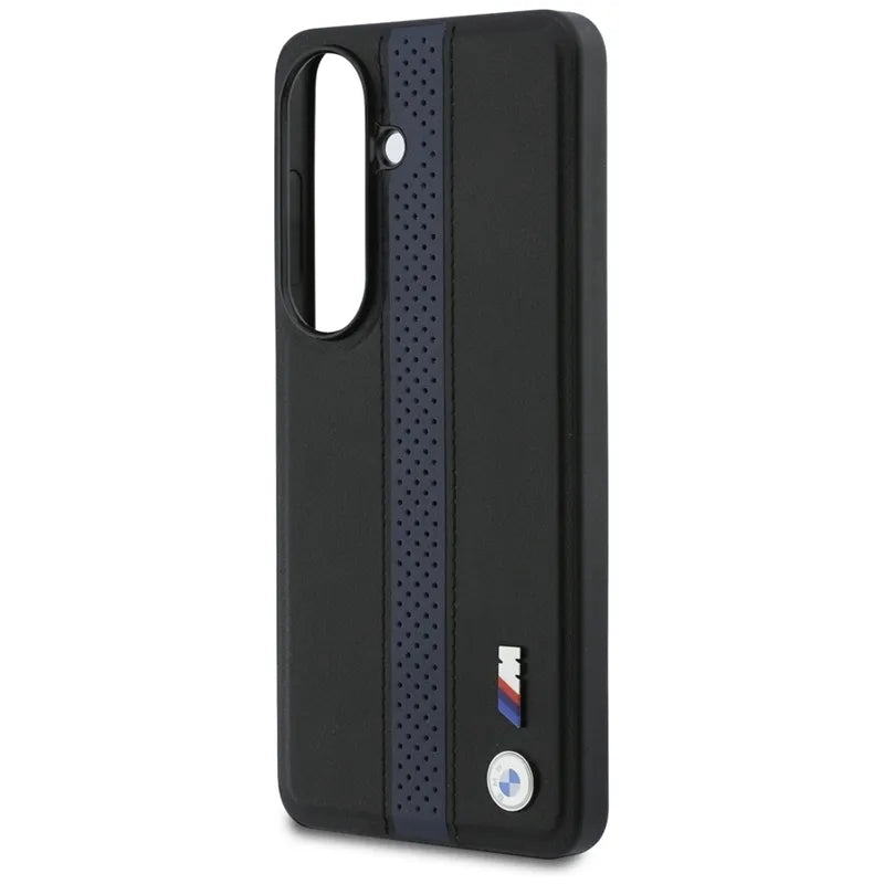 BMW M perforuota "Stripe Logo" MagSafe dėklas - Samsung Galaxy S26 (mėlynas)
