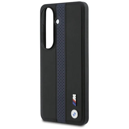 BMW M perforuota "Stripe Logo" MagSafe dėklas - Samsung Galaxy S26 (mėlynas)