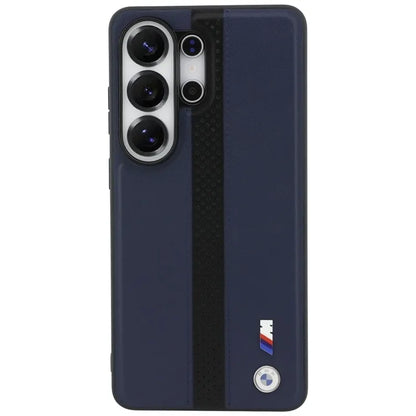 BMW M perforuota "Stripe Logo" MagSafe dėklas - Samsung Galaxy S26 Ultra (Tamsiai mėlynas)