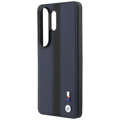 BMW M perforuota "Stripe Logo" MagSafe dėklas - Samsung Galaxy S26 Ultra (Tamsiai mėlynas)