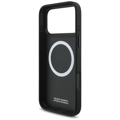 BMW M perforuotos juostelės logotipas MagSafe - iPhone 17 Pro Max dėklas (mėlynas)
