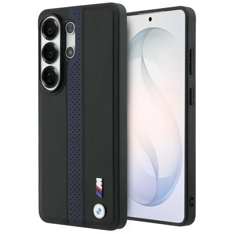 BMW M perforuotos juostelės logotipas MagSafe - Samsung Galaxy S26 Ultra dėklas (mėlynas)
