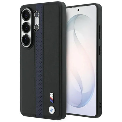 BMW M perforuotos juostelės logotipas MagSafe - Samsung Galaxy S26 Ultra dėklas (mėlynas)