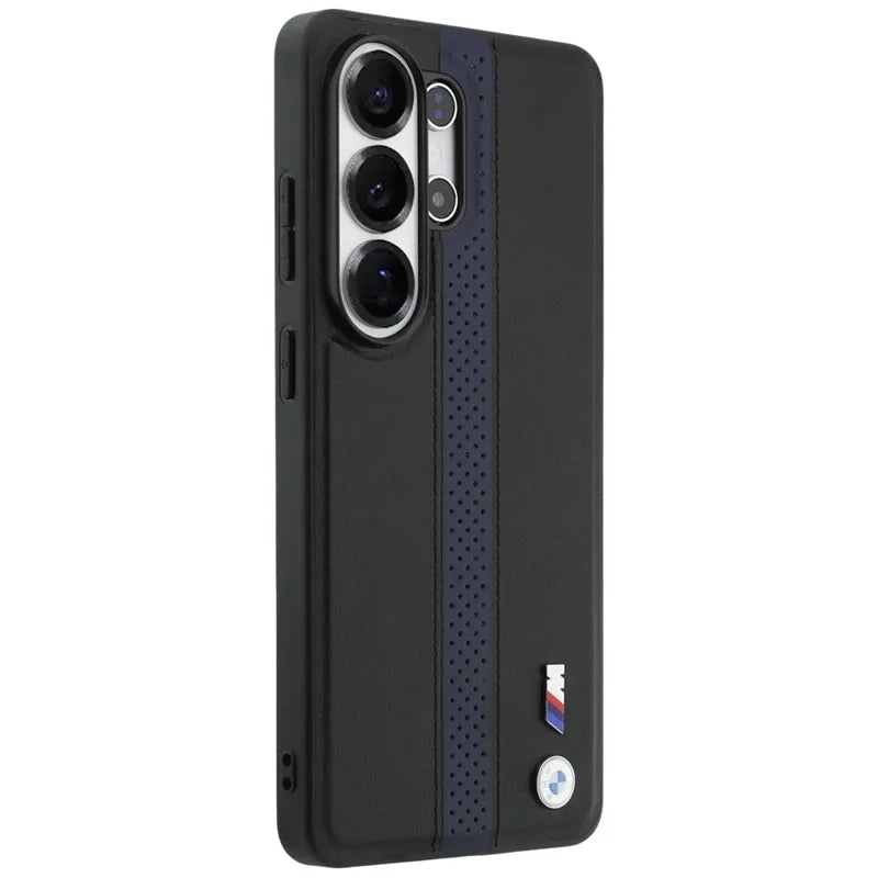 BMW M perforuotos juostelės logotipas MagSafe - Samsung Galaxy S26 Ultra dėklas (mėlynas)