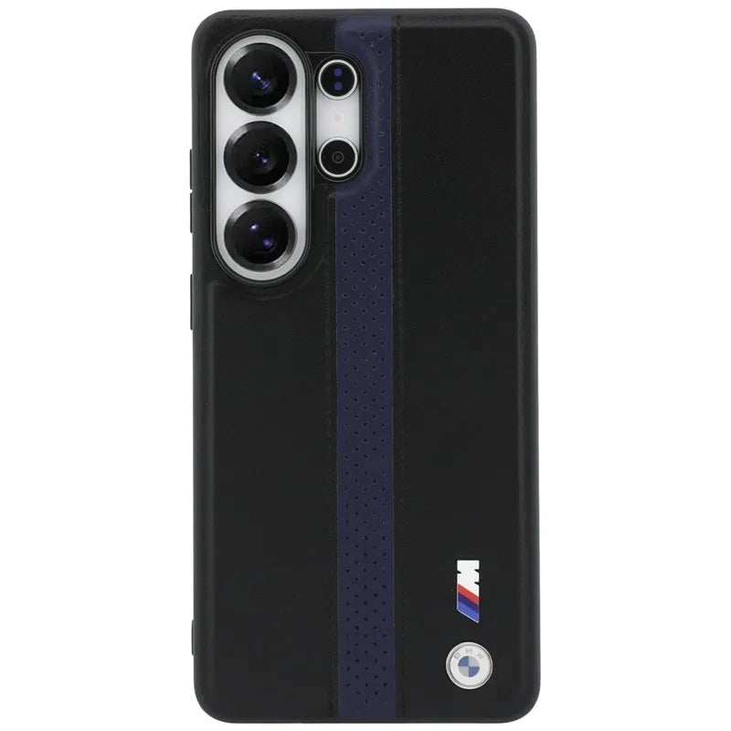 BMW M perforuotos juostelės logotipas MagSafe - Samsung Galaxy S26 Ultra dėklas (mėlynas)