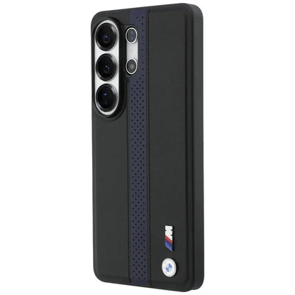 BMW M perforuotos juostelės logotipas MagSafe - Samsung Galaxy S26 Ultra dėklas (mėlynas)