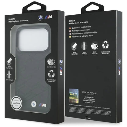BMW M Shape Logo MagSafe dėklas - iPhone 17 Pro (juodas)