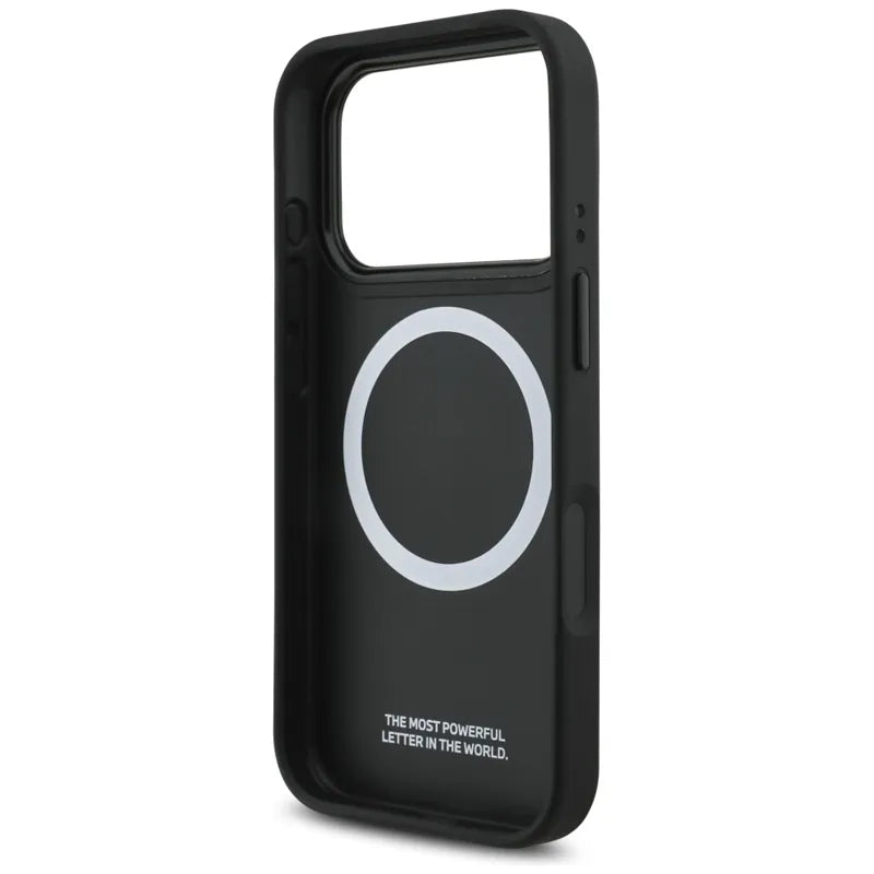 BMW M Shape Logo MagSafe dėklas - iPhone 17 Pro (juodas)