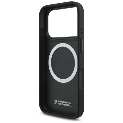 BMW M Tricolor Metal Logo MagSafe dėklas - iPhone 17 Pro (Pilkas)