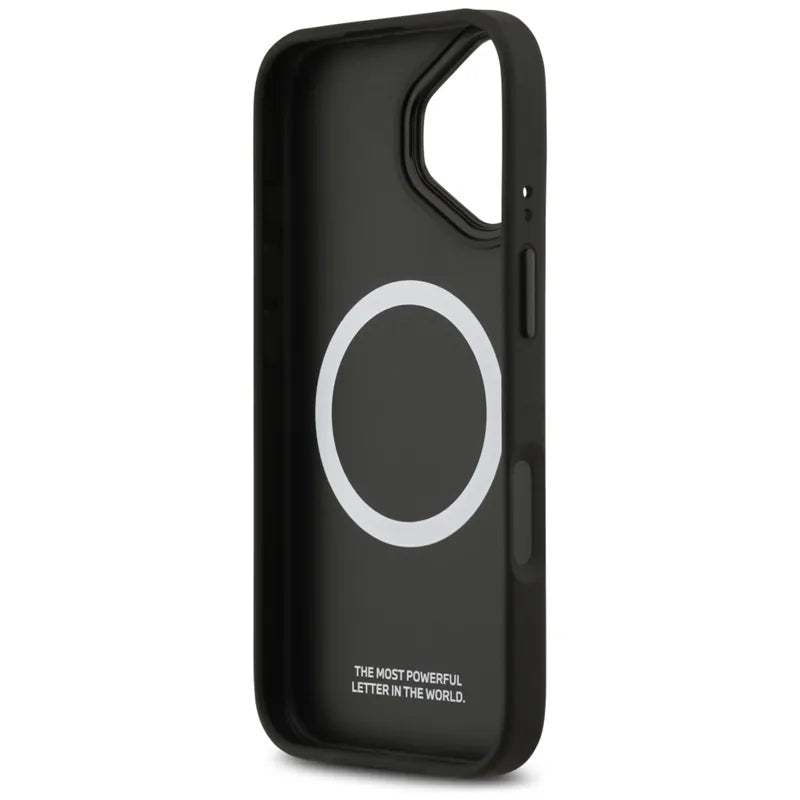 BMW M Tricolor Metal Logo MagSafe - iPhone 17 dėklas (Pilka)