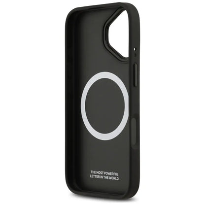 BMW M Tricolor Metal Logo MagSafe - iPhone 17 dėklas (Pilka)