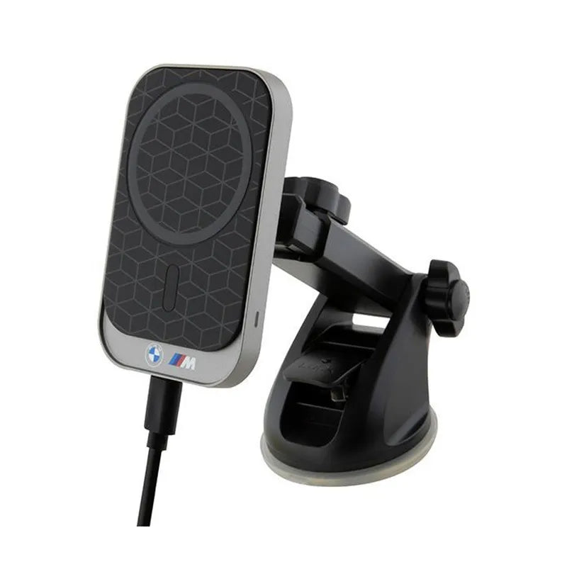 BMW MagSafe M Edition – Magnetinis automobilinis laikiklis su 15W belaidžiu krovimu (juodas)