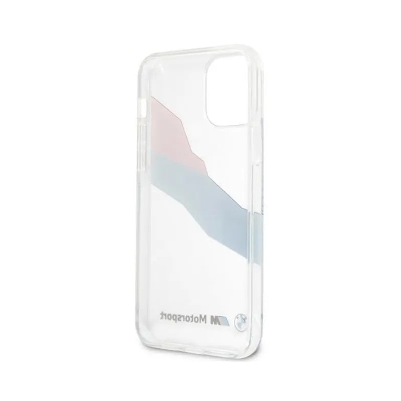 BMW Motorsport Tricolor - dėklas iPhone 12 Pro Max (skaidrus)