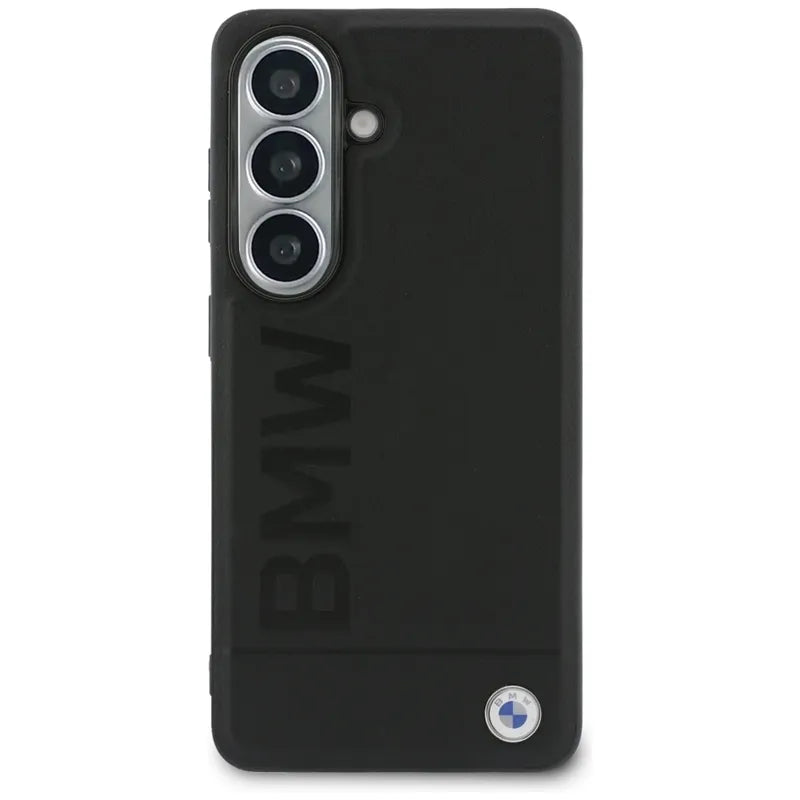 BMW natūralios odos karšto štampavimo MagSafe dėklas - Samsung Galaxy S26 (Juodas)