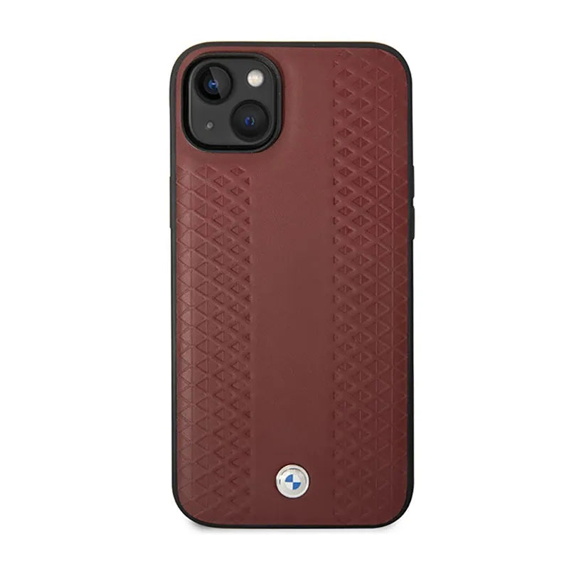 BMW od deimanto rašto odos – dėklas iPhone 14 (Burgundijos)