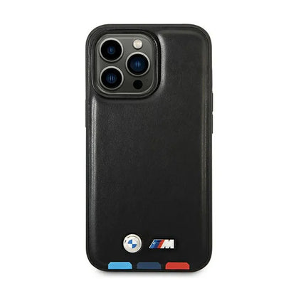 BMW odinė karšto spaudimo trijų spalvų MagSafe – dėklas, skirtas iPhone 14 Pro (juodas)