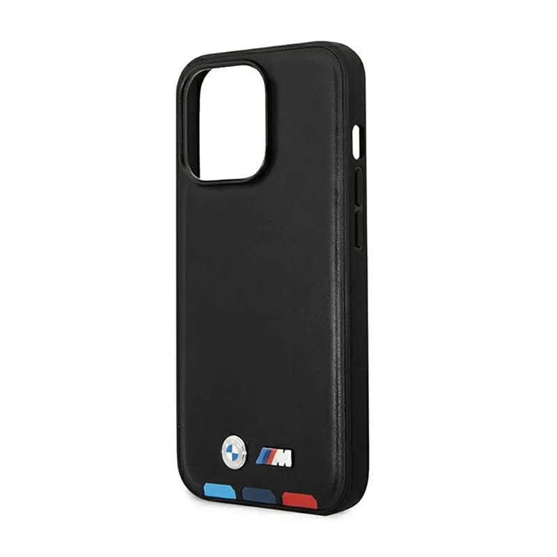 BMW odinė karšto spaudimo trijų spalvų MagSafe – dėklas, skirtas iPhone 14 Pro (juodas)