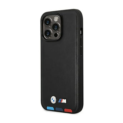 BMW odinė karšto spaudimo trijų spalvų MagSafe – dėklas, skirtas iPhone 14 Pro (juodas)