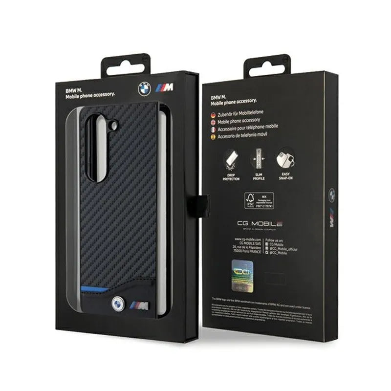 BMW Odos ir Anglies Dėklas skirtas Samsung Galaxy Z Fold 5 (Juodas)