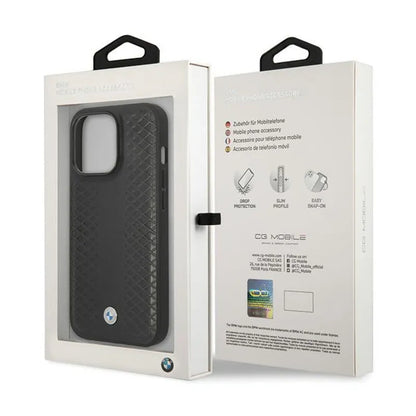 BMW odrė od Diamond Pattern – dklas iPhone 14 Pro (Juoda)