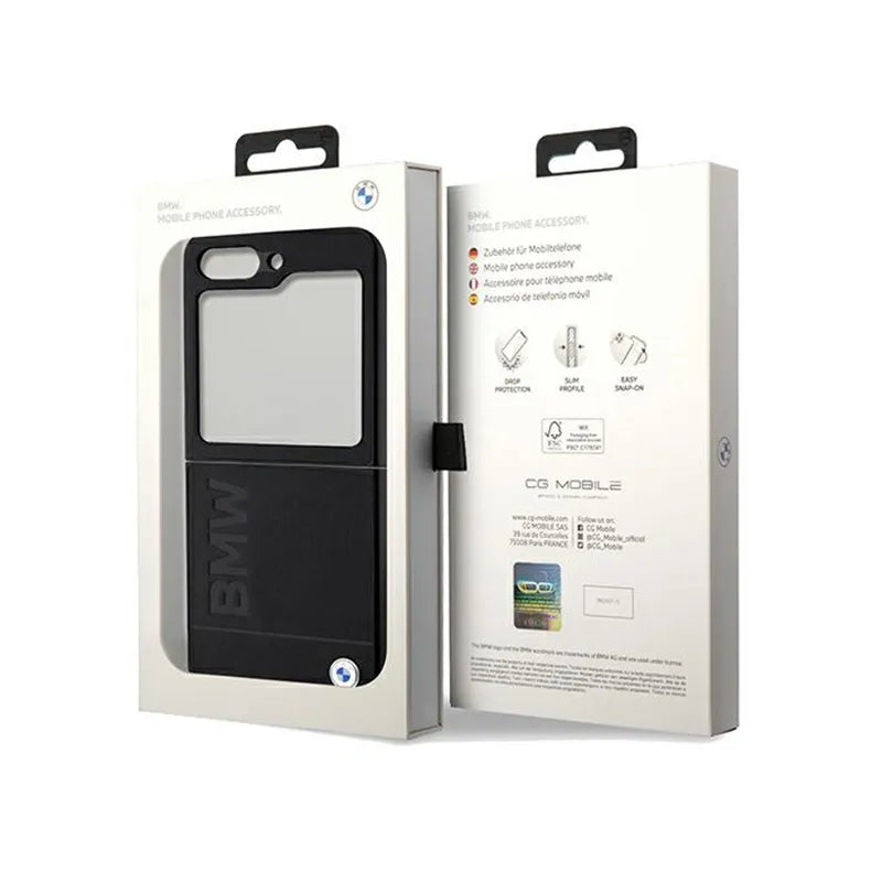 BMW odrštampas Samsung Galaxy Z Flip 5 dėklas (juodas)