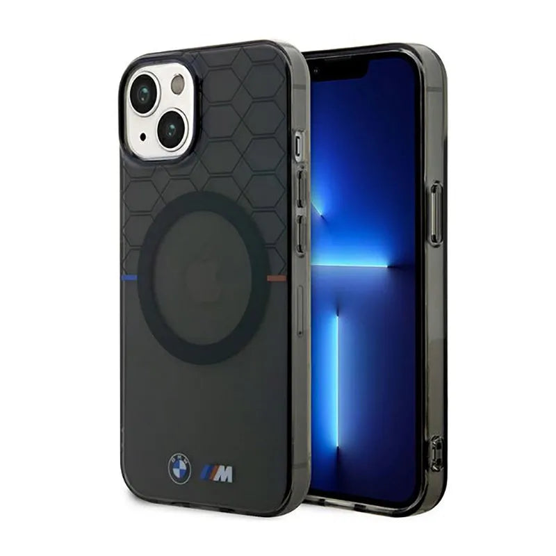 BMW Pattern MagSafe – dėklas skirtas iPhone 14 (Pilka)