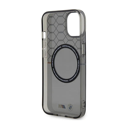 BMW Pattern MagSafe – dėklas, skirtas iPhone 14 Plus (pilkos spalvos)