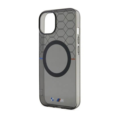 BMW Pattern MagSafe – dėklas, skirtas iPhone 14 Plus (pilkos spalvos)