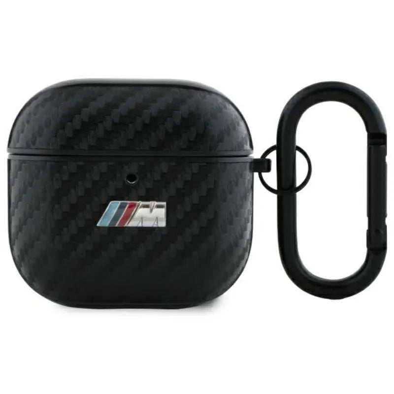 BMW PU Carbon M kolekcija – dėklas, skirtas "AirPods 4" (juodas)