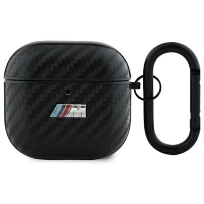 BMW PU Carbon M kolekcija – dėklas, skirtas "AirPods 4" (juodas)