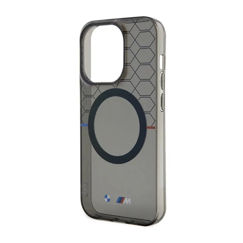 BMW raštas MagSafe – dėklas, skirtas „iPhone 14 Pro“ (pilkas)