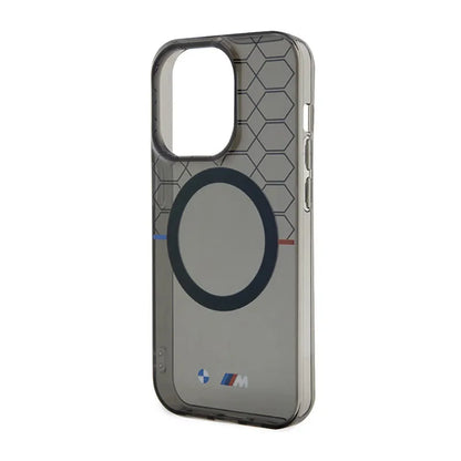 BMW raštas MagSafe – dėklas, skirtas „iPhone 14 Pro“ (pilkas)