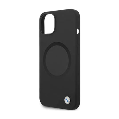 BMW Signature Liquid Silicone MagSafe – dėklas, skirtas „iPhone 14“ (juodas)