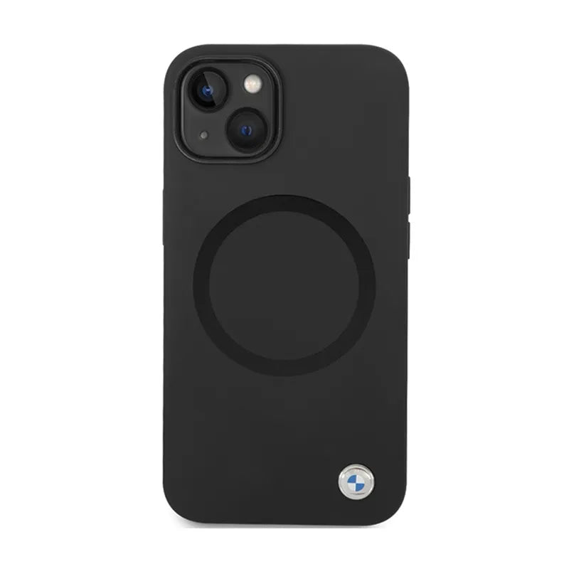 BMW Signature Liquid Silicone MagSafe – dėklas, skirtas „iPhone 14“ (juodas)