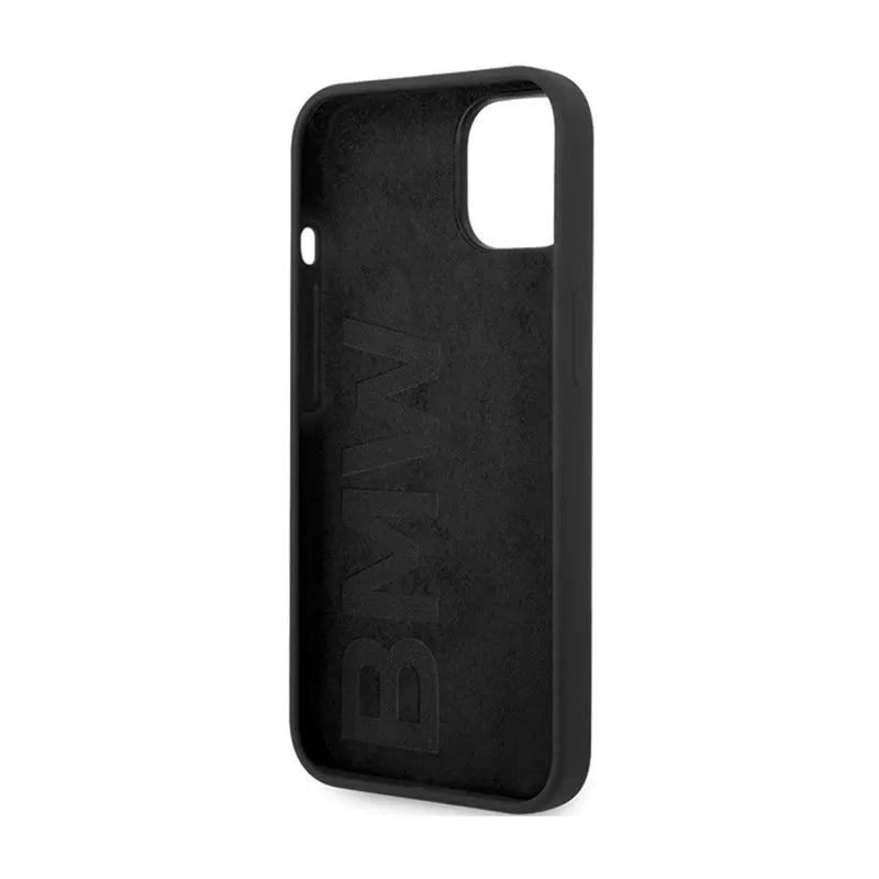 BMW Signature Liquid Silicone MagSafe – dėklas, skirtas „iPhone 14“ (juodas)