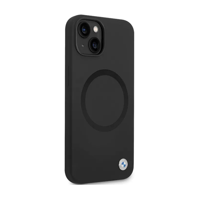 BMW Signature Liquid Silicone MagSafe – dėklas, skirtas „iPhone 14“ (juodas)