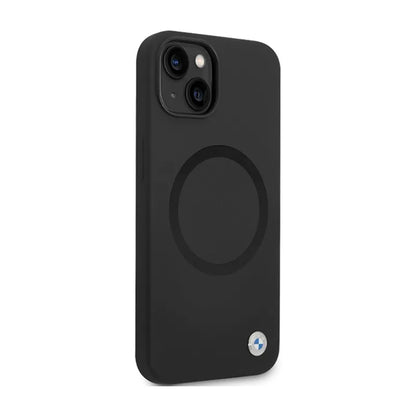 BMW Signature Liquid Silicone MagSafe – dėklas, skirtas „iPhone 14“ (juodas)