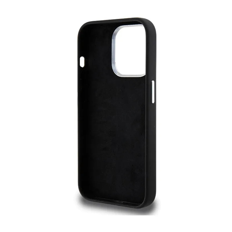 BMW Signature Liquid Silicone MagSafe – dėklas, skirtas iPhone 15 Pro Max (juoda)