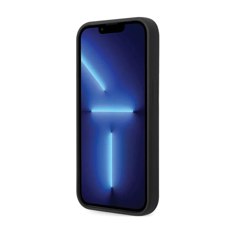 BMW Signature Liquid Silicone MagSafe – „iPhone 14 Pro“ dėklas (juodas)