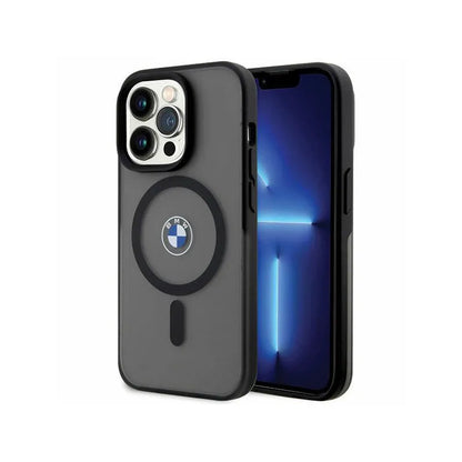 BMW Signature MagSafe – dėklas, skirtas iPhone 14 Pro (juodas)
