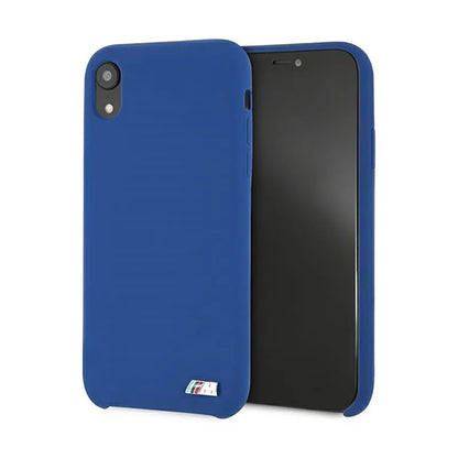 BMW Silicone M Collection - „iPhone Xr“ dėklas (mėlynas)