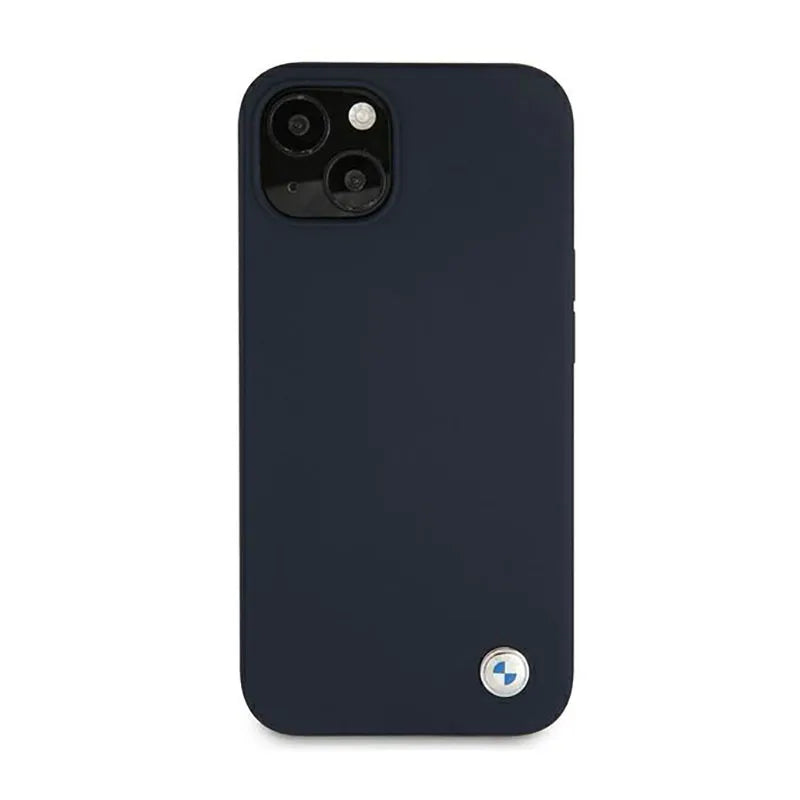 BMW Silicone Signature Llogo - dėklas, skirtas iPhone 13 mini (tamsiai mėlyna)