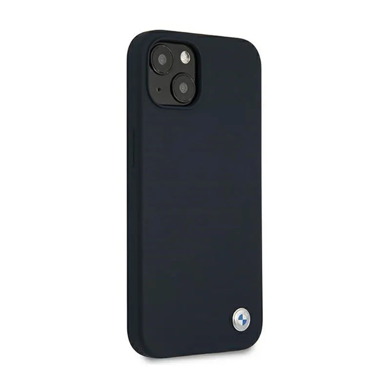 BMW Silicone Signature Llogo - dėklas, skirtas iPhone 13 mini (tamsiai mėlyna)