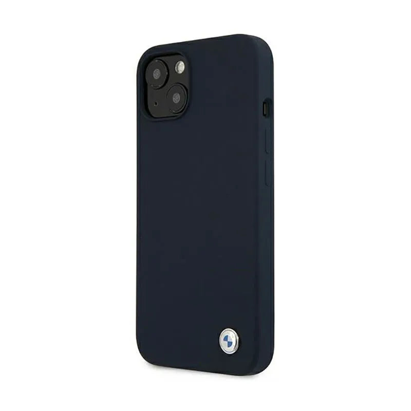 BMW Silicone Signature Llogo - dėklas, skirtas iPhone 13 mini (tamsiai mėlyna)
