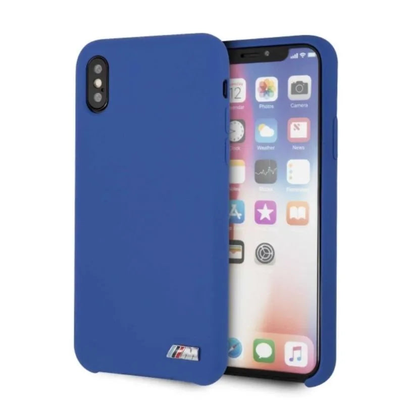 BMW Silikoninė M kolekcija - Dėklas iPhone X / Xs (Mėlynas)