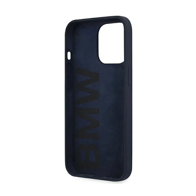 BMW Silikoninis Parašas Llogo – Dėklas iPhone 13 Pro Max (Tamsiai mėlyna)