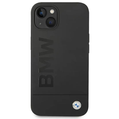 BMW silikoninis „Signature Logo MagSafe“ – dėklas, skirtas „iPhone 14 Plus“ (juodas)