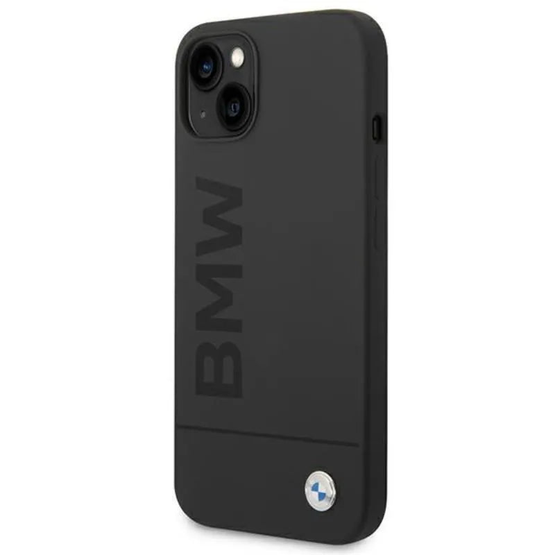 BMW silikoninis „Signature Logo MagSafe“ – dėklas, skirtas „iPhone 14 Plus“ (juodas)