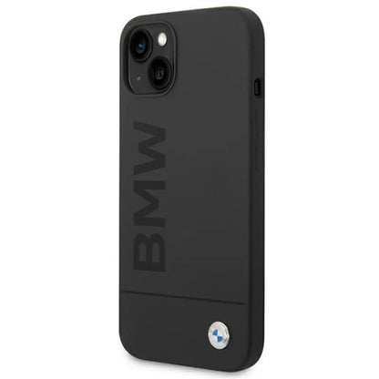 BMW silikoninis „Signature Logo MagSafe“ – dėklas, skirtas „iPhone 14 Plus“ (juodas)