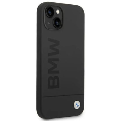 BMW silikoninis „Signature Logo MagSafe“ – dėklas, skirtas „iPhone 14 Plus“ (juodas)